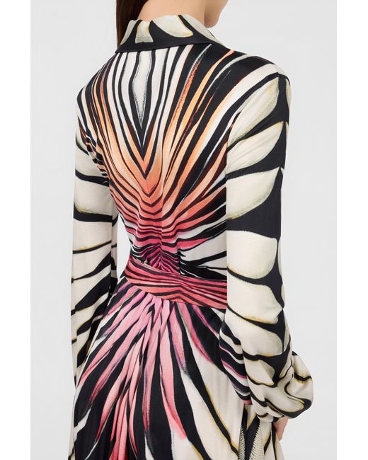Roberto Cavalli White Ray Of Paradise Print Mini Dress