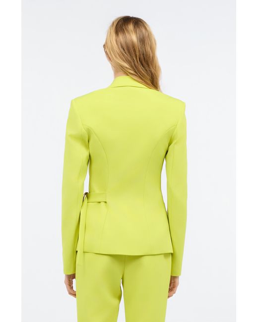Chaqueta Con Cinturón Lateral Roberto Cavalli de color Yellow