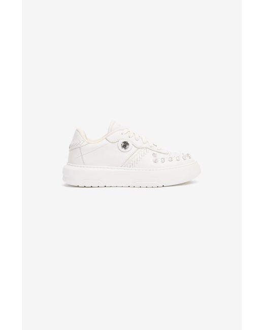 Roberto Cavalli Multicolor Sneakers With Embossed Inserts