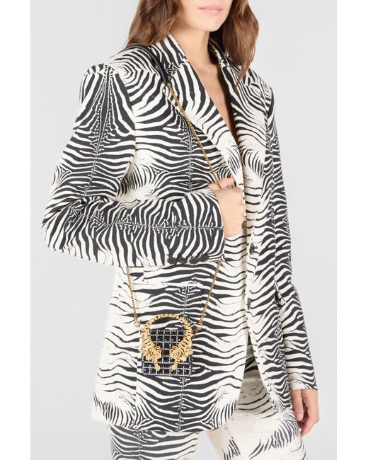 Roar Porta Airpods Bag di Roberto Cavalli in Black