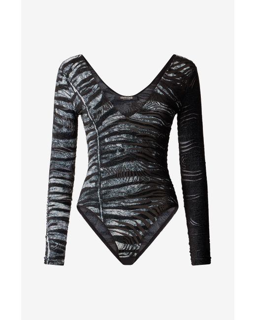 Roberto Cavalli Black Body Mit Den Motiven Zebra Und Tiger Skin
