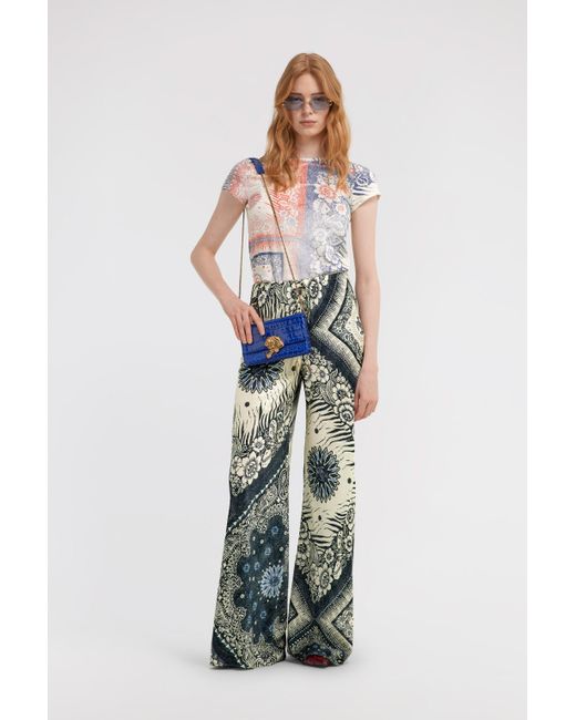 Roberto Cavalli White Bandana Print T-Shirt