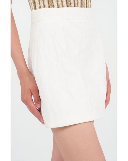 Roberto Cavalli White Mini Skirt