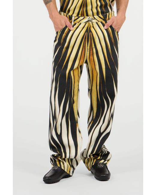 Roberto Cavalli Jeans Mit Ray Of-Print in White für Herren