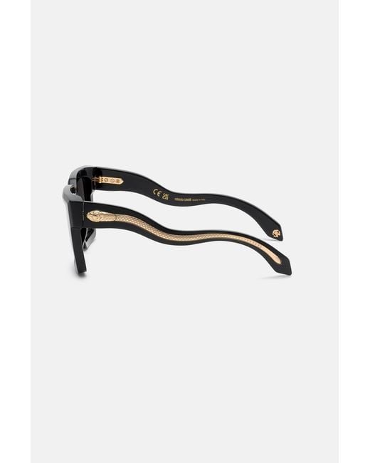 Roberto Cavalli Black Sunglasses Snake Collection