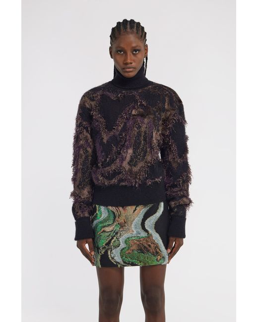 Roberto Cavalli Black Turtleneck Sweater