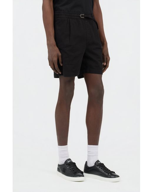 Roberto Cavalli Black Cotton Bermuda Shorts for men