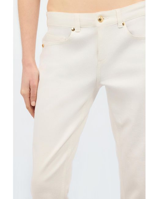Roberto Cavalli White Straight-Leg Pants
