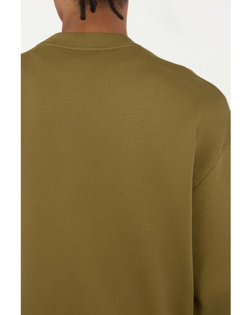 Roberto Cavalli Green Military Sweatshirt With Logo Patch for men