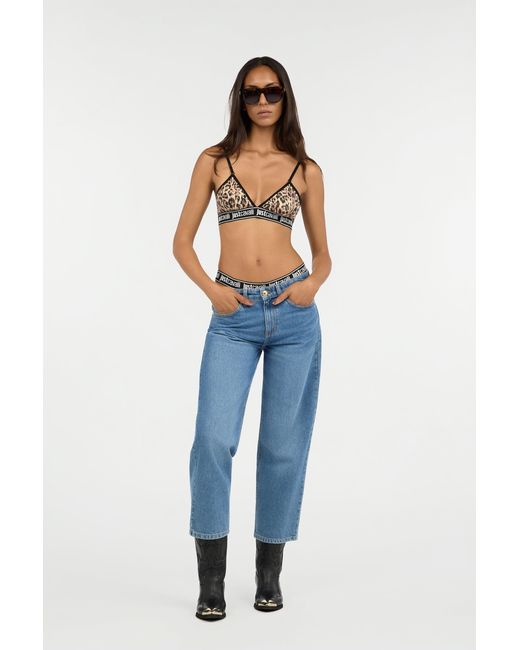 Roberto Cavalli Blue Cropped Jeans