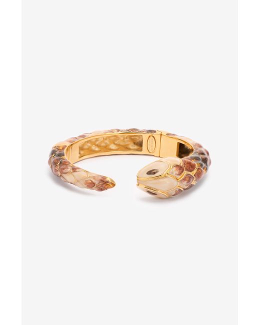 Bracciale Rigido Con Serpente di Roberto Cavalli in White