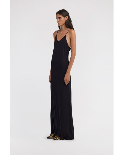 Roberto Cavalli Black Slip Dress