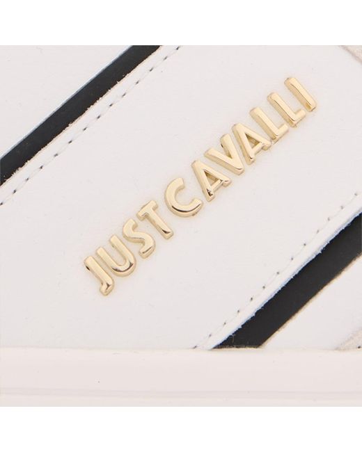 Roberto Cavalli Multicolor Leather Sneakers With Suede Inserts for men