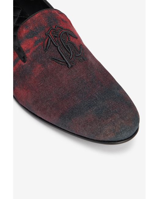 Roberto Cavalli Multicolor Oriental Slipper With Mirror Snake Monogram for men