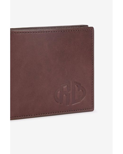Roberto Cavalli Purple Square Bi-Fold Wallet With Rc Monogram for men