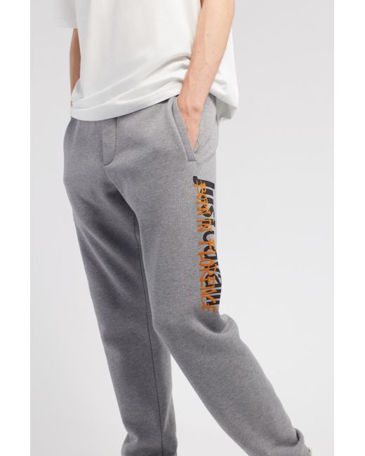 Roberto Cavalli Gray Just Cavalli Logo Joggers for men
