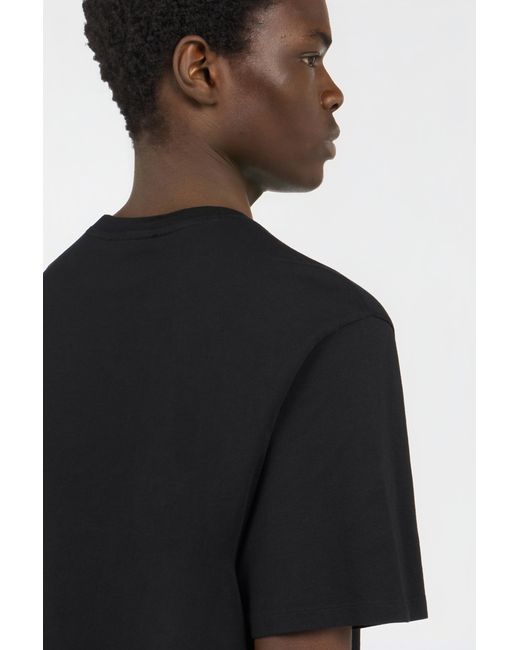 Roberto Cavalli Black T-Shirt With Embroidered Logo for men