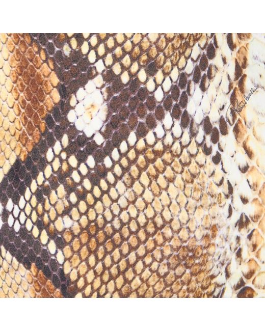 Roberto Cavalli Metallic Python Print Mini Skirt