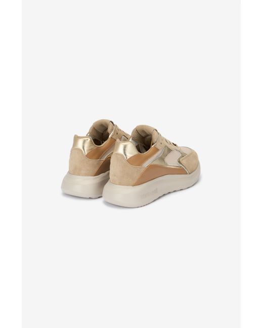 Sneakers Stringate Con Mix Di Inserti di Roberto Cavalli in Multicolor