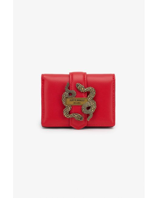 Roberto Cavalli Red Solid Wallet