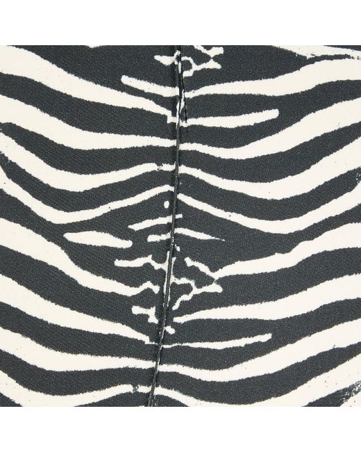 Roberto Cavalli Gray Zebra-Printed Leggings
