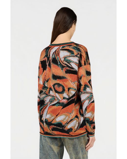 Roberto Cavalli Multicolor Butterfly Print Sweater