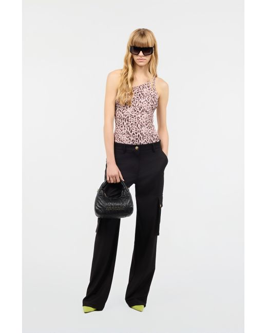 Roberto Cavalli Black Elegant Cargo Pants