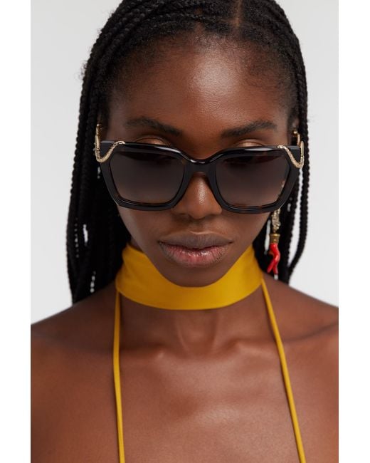 Roberto Cavalli Black Sunglasses Snake Collection