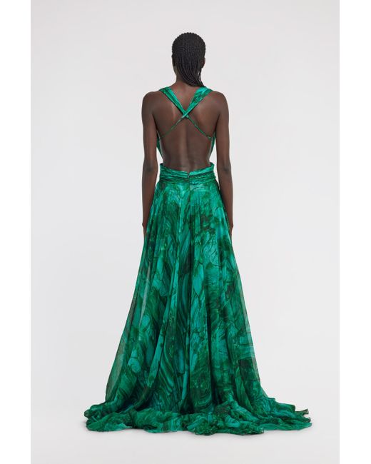 Roberto Cavalli Malachite Print Profumo Dress in Green | Lyst Roberto Cavalli Malachite Print Profumo Dress in Green | Lyst