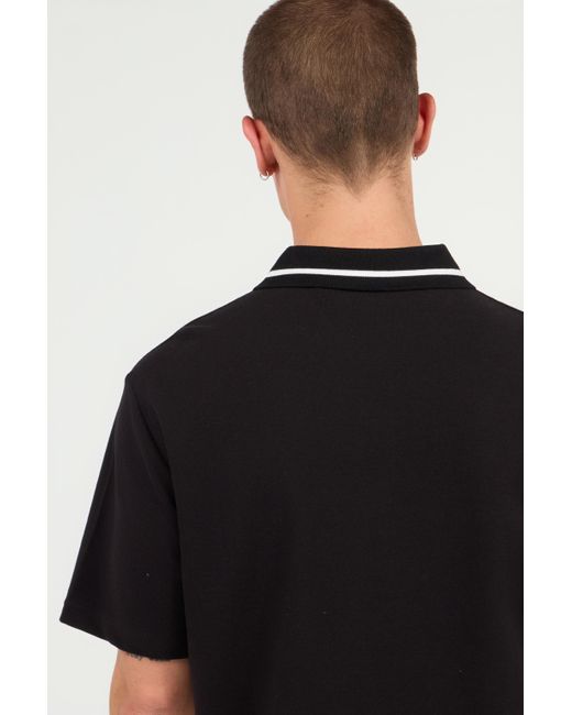 Roberto Cavalli Black Polo With Logo for men