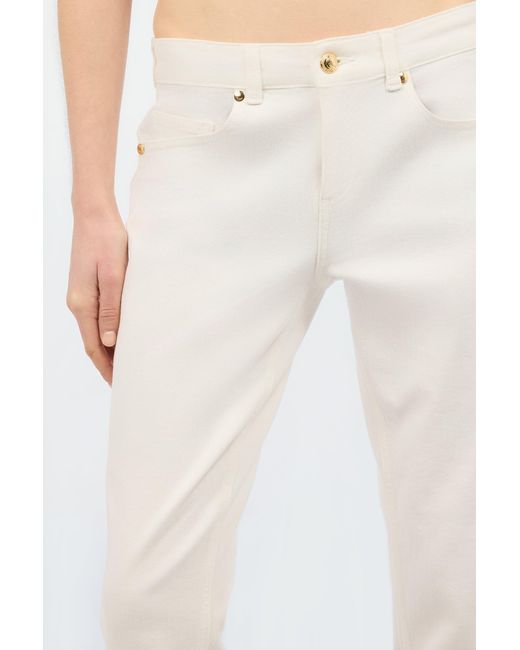 Roberto Cavalli White Straight-Leg Pants