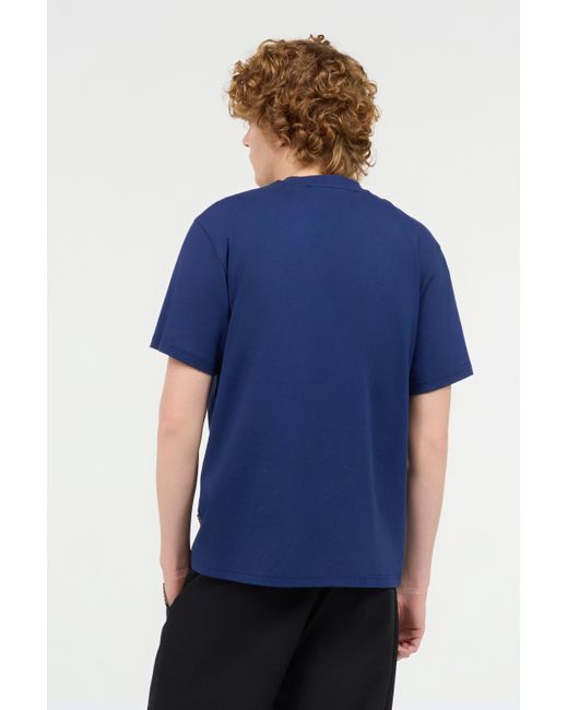 Roberto Cavalli Blue T-Shirt With Monogram On Chest for men