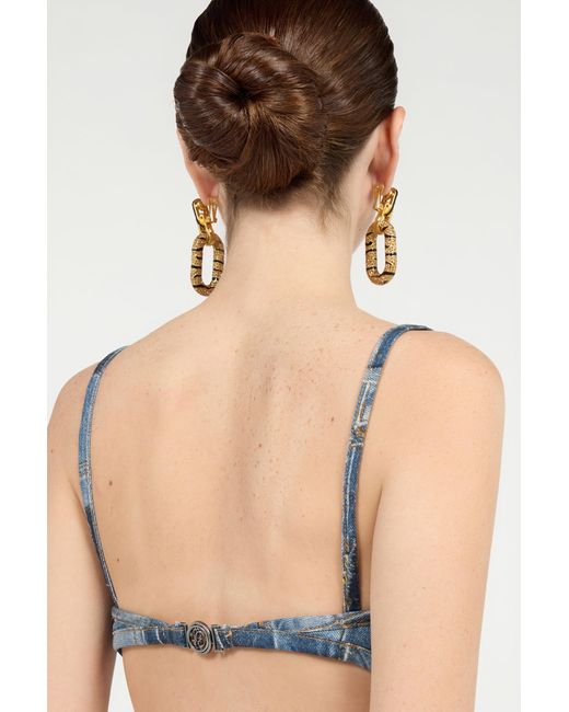 Roberto Cavalli Blue Bralette