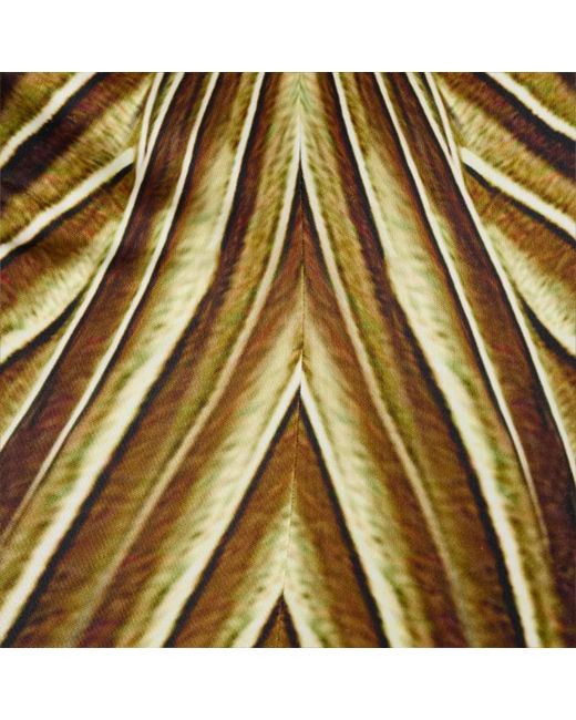 Roberto Cavalli Multicolor Extra-Long Dress With Iside Print