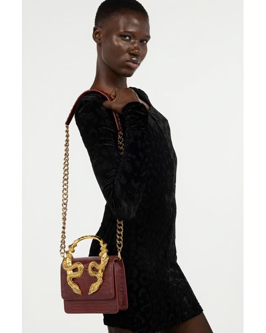 Roberto Cavalli Multicolor Serpentine Bag