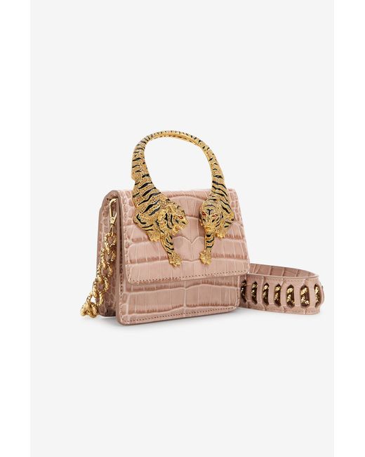 Roberto Cavalli White Small Roar Bag