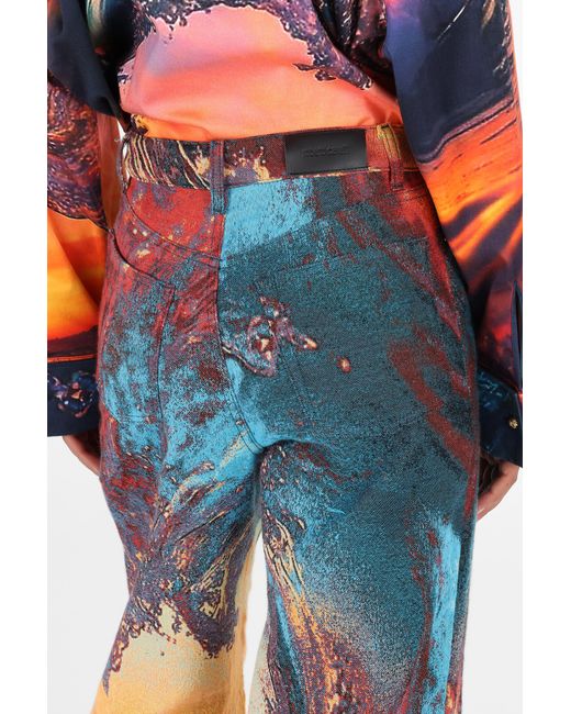 Roberto Cavalli White Itaca Print Trousers