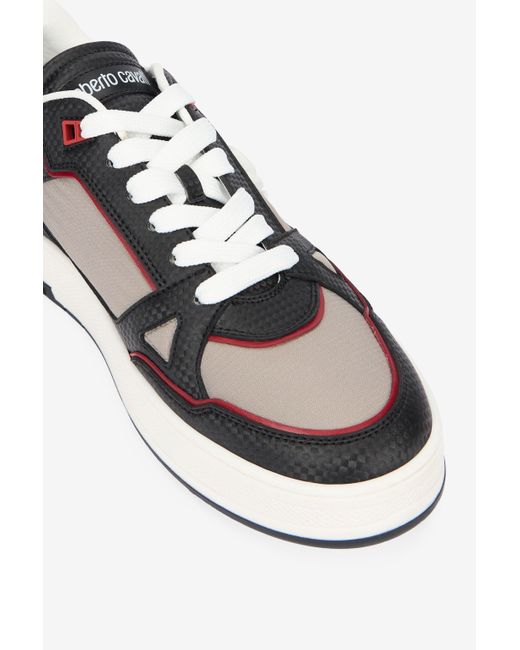 Roberto Cavalli And Sneakers With Mirror Snake Monogram for