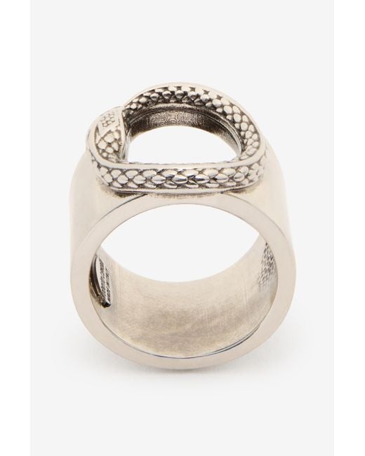 Roberto Cavalli Multicolor Snake Ring for men
