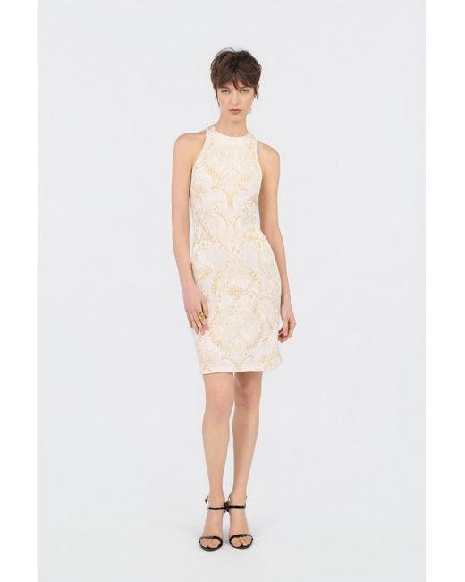 Roberto Cavalli White Ornamental Print Dress