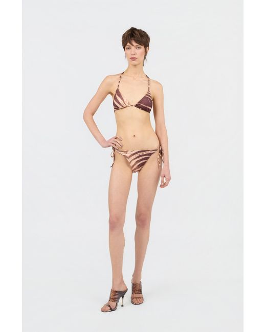 Roberto Cavalli Multicolor Natural Barb Print Bikini
