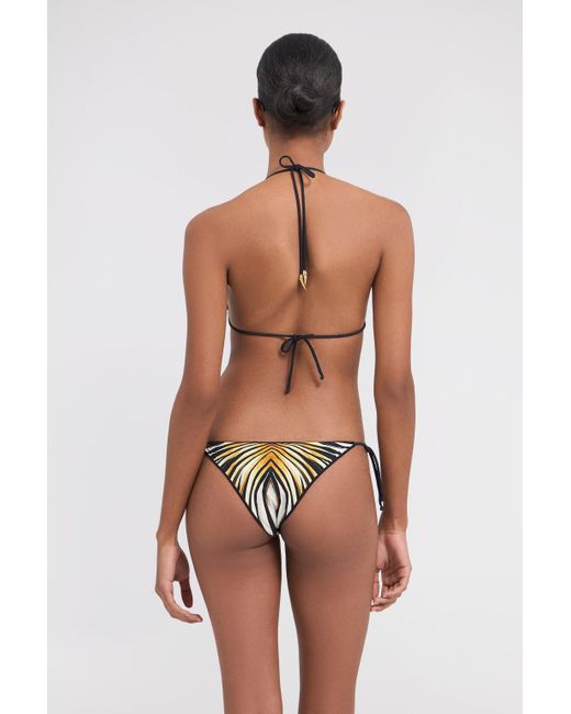 Roberto Cavalli Multicolor Ray Of Print Swimsuit Bikini Bottom