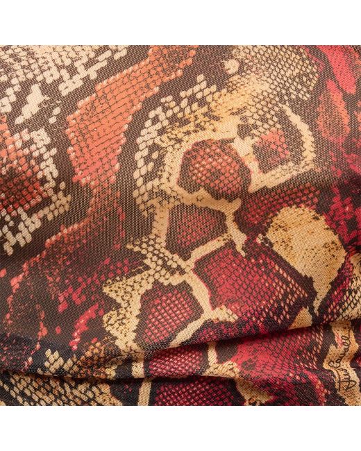 Roberto Cavalli White Sweater With Python Print