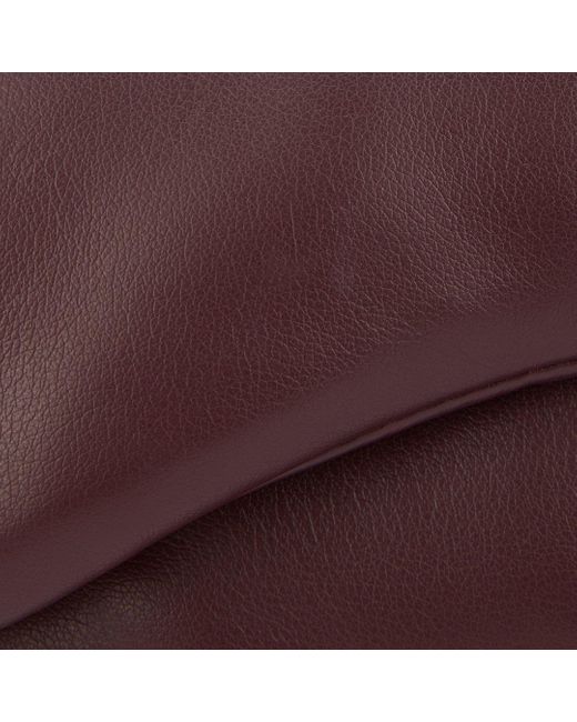 Roberto Cavalli Purple Just Cavalli Burgundy Shoulder Bag With Chain And Scarf