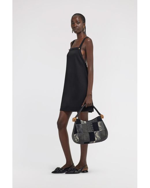 Roberto Cavalli Black Rc Logo Dress