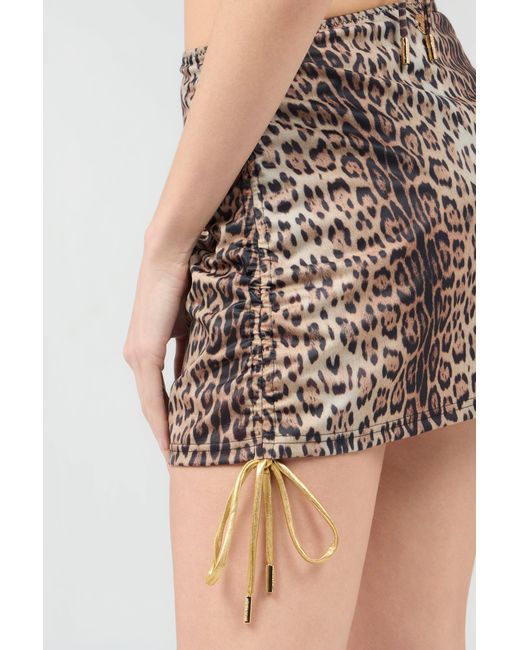 Roberto Cavalli Multicolor Leopard Print Sarong