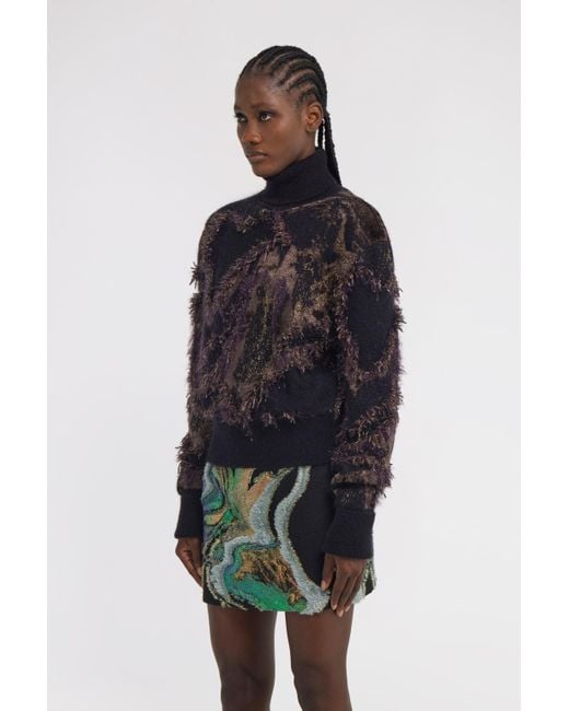 Roberto Cavalli Black Turtleneck Sweater