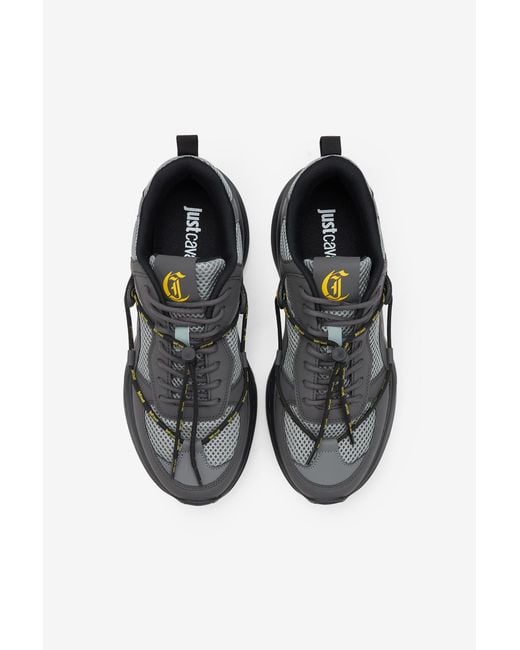 Roberto Cavalli Black Chunky Sneakers for men