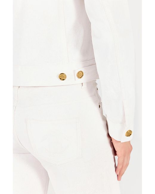 Roberto Cavalli Natural Denim Jacket With Buttons