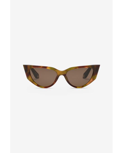 Occhiale A Farfalle Con Aste Effetto Squamato di Roberto Cavalli in Multicolor